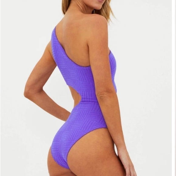 Beach RiotCeline Cutout One-Shoulder One-PieceSwimsuit Purple Ultra Violet - Picture 3 of 10
